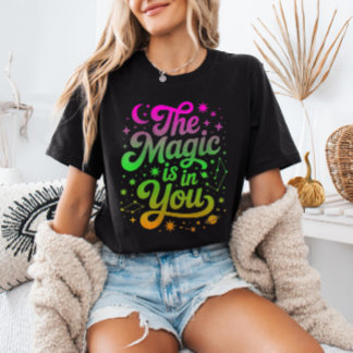 Magin finns inom dig Gradient Inspirerande Citat T Shirt