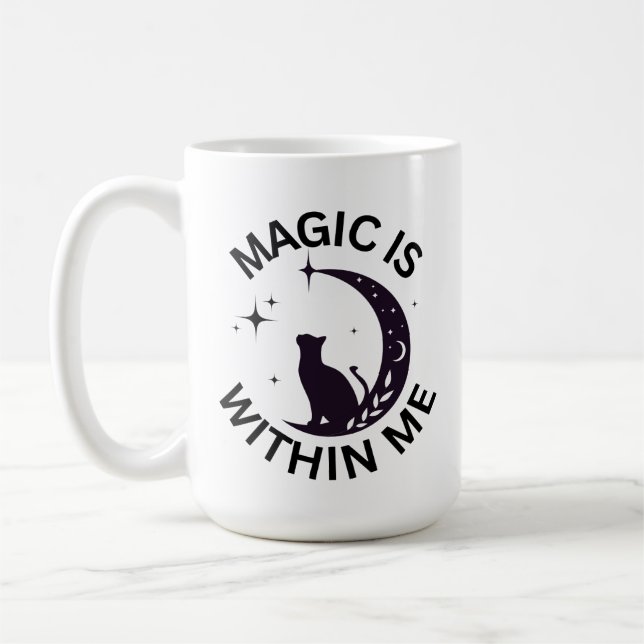 Magin finns inom mig kaffemugg (Vänster)