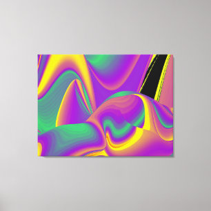 Magin med färger Abstrakt 3D Rainbowart Canvastryck