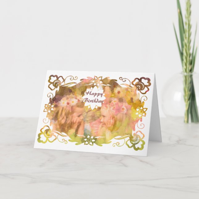 Magins viskningar: Två sagovänner i en trädgård Kort (Framsida)