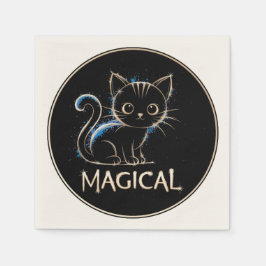 Magische Katze Pappersservett