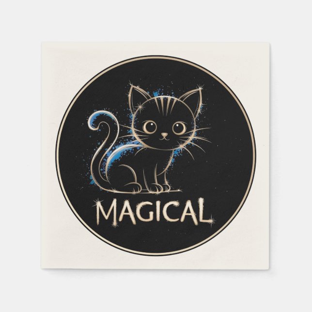 Magische Katze Pappersservett (Framsidan)