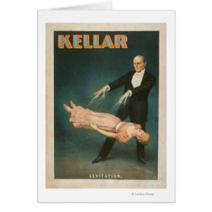 Magisk affisch #1 för Kellar Levitation Hälsningskort