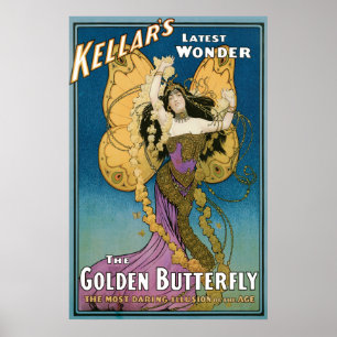Magisk affischkonst för vintage poster