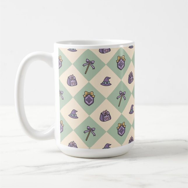 Magisk Akademi Trollkarlsskola Grön Kaffemugg (Vänster)