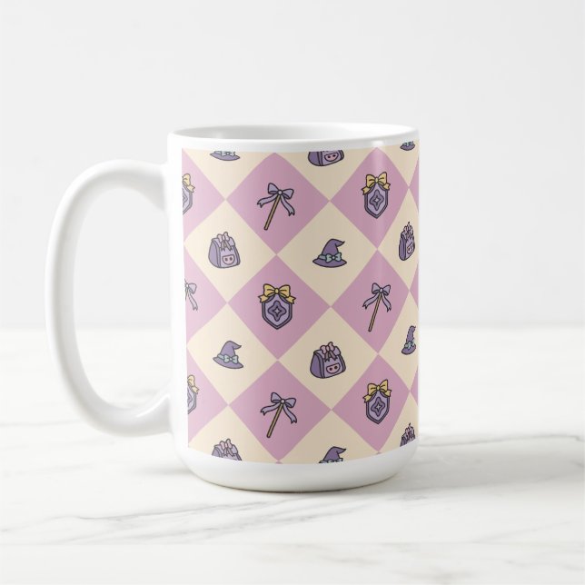 Magisk Akademi Trollkarlsskola Rosa Kaffemugg (Vänster)