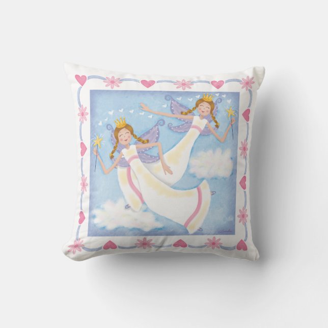 Magisk Akvarell Fe Personlig Flickor Kudde (Framsida)