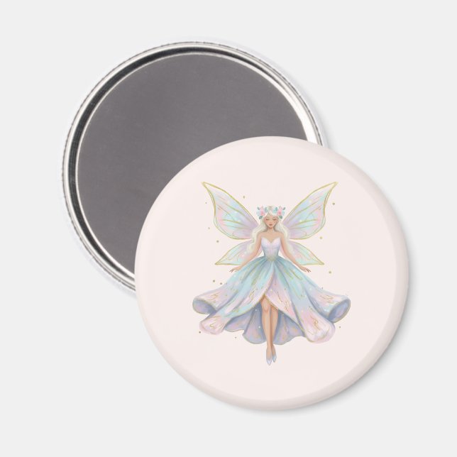 Magisk ängel Älv Pastellfärger Magnet (Front/Back)
