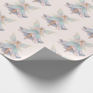 Magisk ängelfe Pastellfärger Mönster Presentpapper