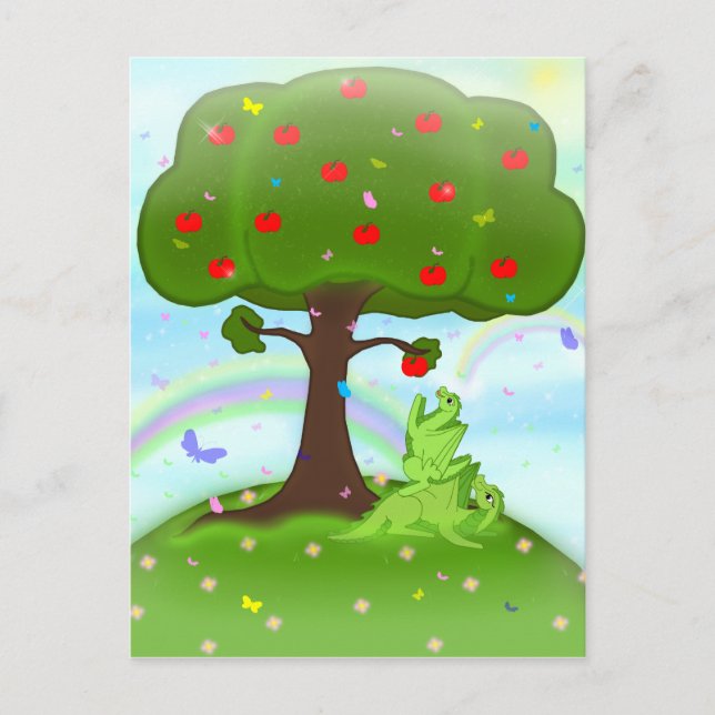 Magisk appel vykort (Framsida)