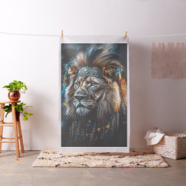 Magisk artistiskt nedtryckt Lejon Tyg