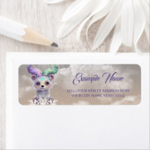 Magisk björn unge i pastel glitter.