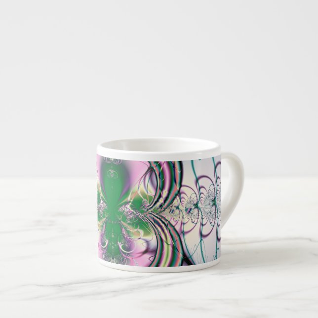 Magisk blomma espressomugg (Framsida höger)