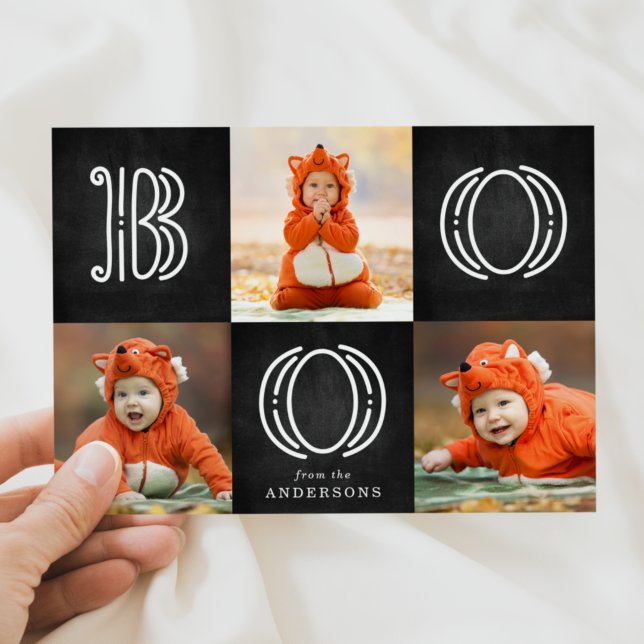 Magisk Boo | Halloween Fotokort Julkort (Skapare uppladdad)
