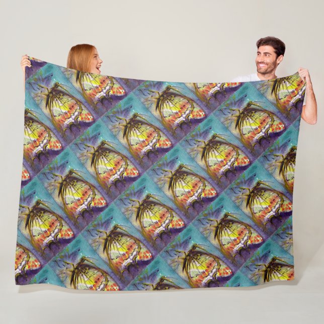 MAGISK BUTTERFLISK FLEECEFILT (På plats)