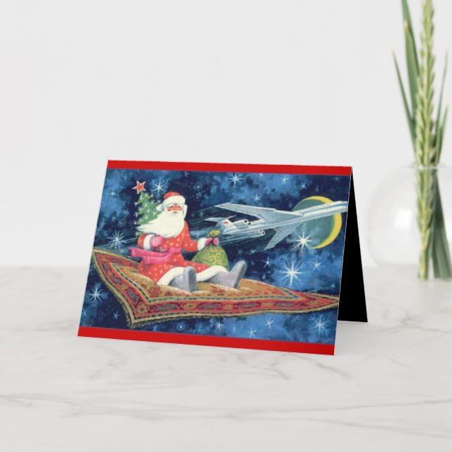 Magisk carpet Santa Helgkort (Framsida)