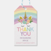 Magisk Dag Enhörning Regnbåge Födelsedagsfest Förm