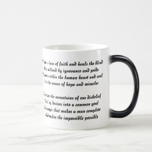 Magisk diktmugg för vinter mugg