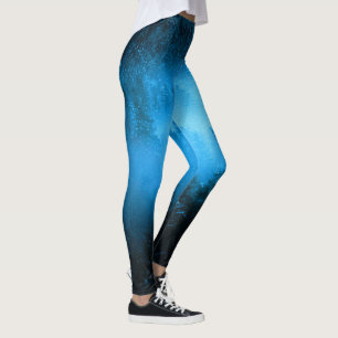 Magisk dimma i snögrödskog leggings