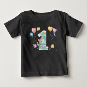 Magisk Drakfest – Babypojken Fyller Ett T Shirt