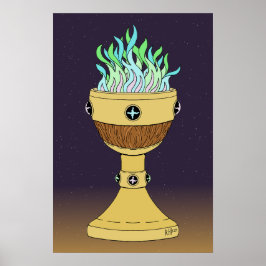 Magisk dryck i Mazer- och kalkkombination Poster
