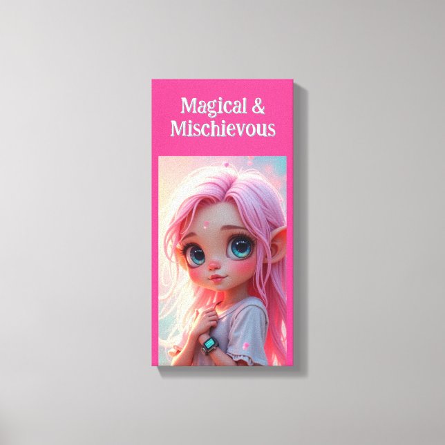 Magisk Elfie Canvastryck (Framsida)