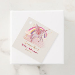 Magisk Enhörning Baby Shower-fest Gåvor Etiketter