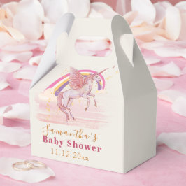 Magisk Enhörning Baby Shower-fest Presentaskar