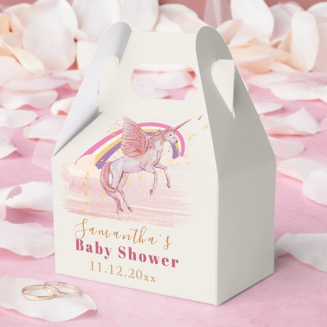 Magisk Enhörning Baby Shower-fest Presentaskar (Bröllop)