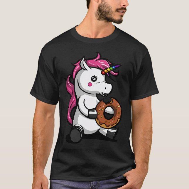 Magisk Enhörning Munk T Shirt (Framsida)