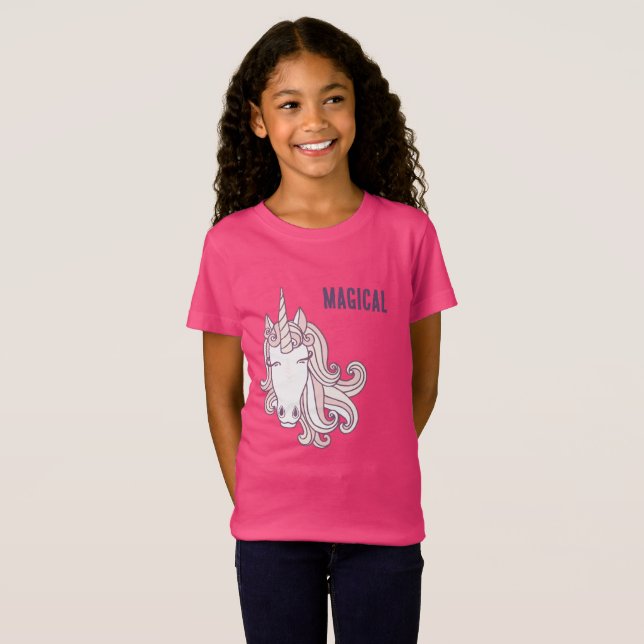 Magisk Enhörning T Shirt (Hel framsida)
