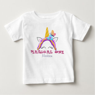 magisk ett barn förstagångsfödelsedag personligt n t shirt