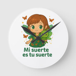 Magisk Faerie Vägglocka – ManoMadre Tati Collecti Rund Klocka