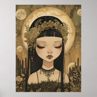 magisk fantasi serene dam magiska mysterium poster