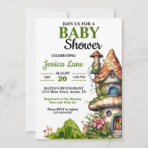 Magisk fantasiväxthus för baby shower