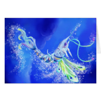 Magisk felik räka hälsningskort