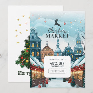 "Magisk firande: Jul inbjudningskort