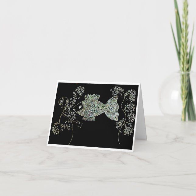 Magisk fisk tack kort (Framsida)