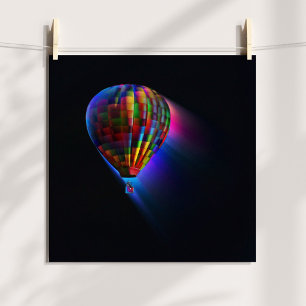 Magisk Flygande Abstrakt Dröm Digital Konst Poster