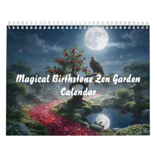 Magisk Födelse Sten Zen Trädgård Kalender