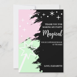 Magisk födelsedag tack kort