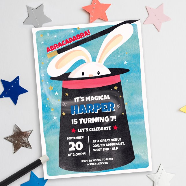 Magisk Födelsedagsfest Inbjudningar (Skapare uppladdad)