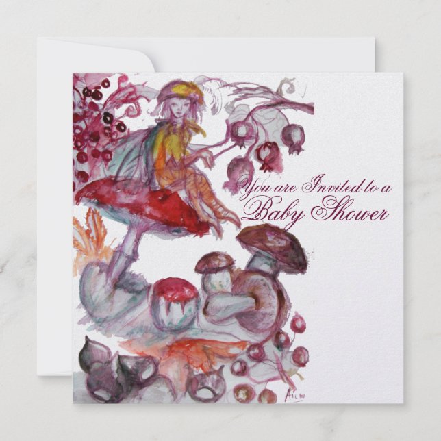 MAGISK FOLLET AV MUSHROOMS BABY SHOWER INBJUDNINGAR (Framsida)