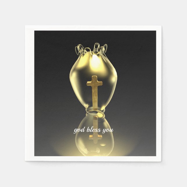 Magisk glimt i kyrkan.personlig pappersservett (Framsidan)