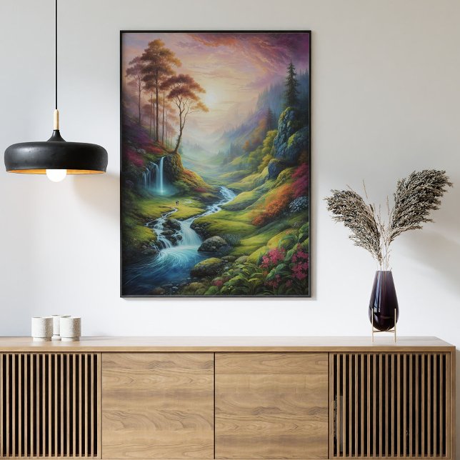 Magisk glöjande skog - liggande poster (Skapare uppladdad)