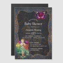 Magisk gnistrande älv vintage baby shower