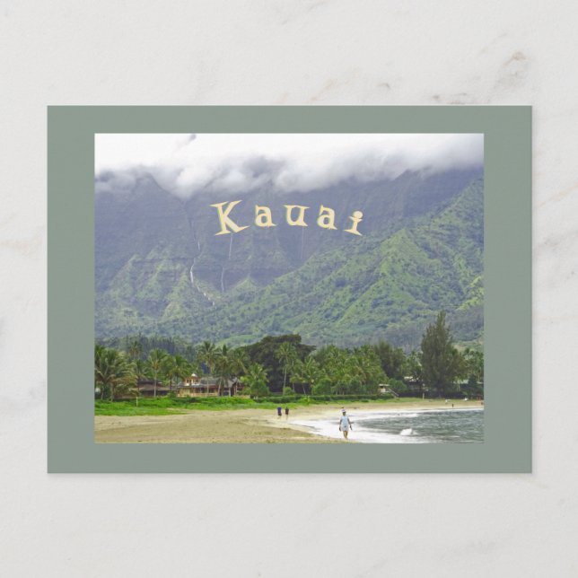 "MAGISK HANALEI" (KAUAI) VYKORT (Framsida)