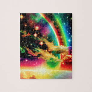 Magisk händelse för Cosmic Rainbow i Fantasy Unive Pussel