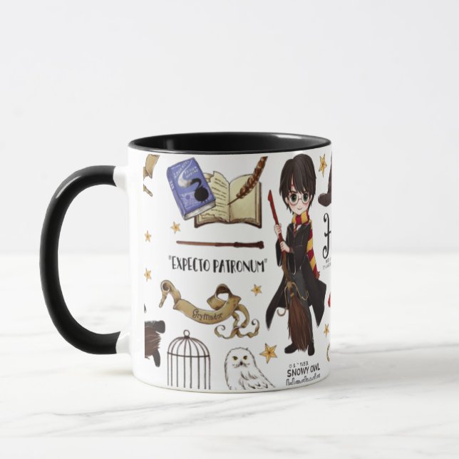 Magisk HARRY POTTER™ Watercolor Mugg (Vänster)