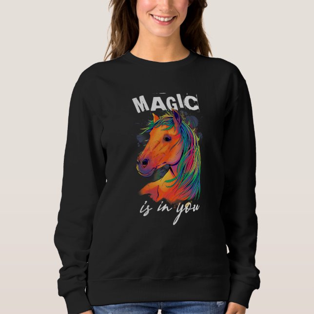 Magisk Häst Magi Finns Inom Dig T Shirt (Framsida)